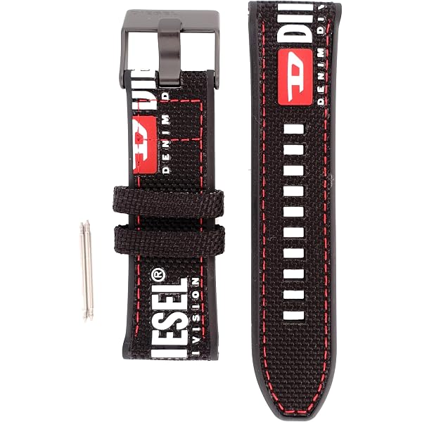 Cinturino Originale Diesel DZ4390 In Pelle &ndash; Nero, Larghezza 26mm