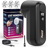 Ziitty Quitapelusas Electrico Quita Pelusas Ropa - Quita Bolas de la Ropa, Pantalla LCD, Carga por Type-C, 6 Hojas, Cuchilla 