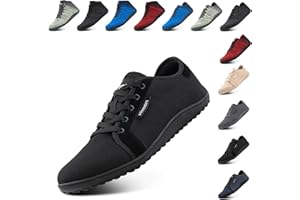 NEOKER Barefoot Shoes for Men Women Outdoor Lightweight Trail Running Minimalist Zero Drop Shoes Barefoot Trainers Walking Shoes Breathable Black Khaki Grey Green Blue Red 4-12 UK