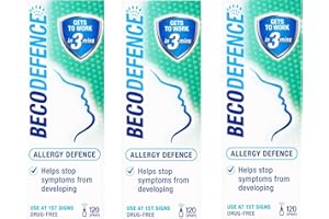GENERIC BECODEFENCE Allergy Defence HAYFEVER 3RELIEF Nasal Spray 120 Sprays X3 Pack