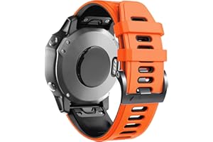 ANBEST Cinturino in Silicone Compatibile con Fenix 6/Fenix 6 PRO/Fenix 5/Fenix 5 Plus Cinturino, Braccialetto Sportivo Sgancio Rapido for Forerunner 935/945/Approach S60