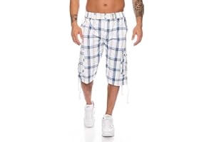 KENDINDZA COLLECTION Męskie spodenki rekreacyjne krótkie spodenki bermudy cargo