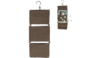 runyuanshuo Hängande förvaring, dörrarrangör, dörrarrangör, hängande korg 3-våningar dörrhylla för upphängning 28 x 85 cm väg