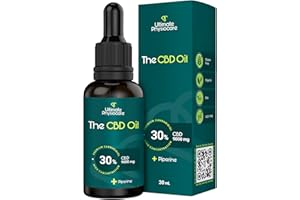 ‎ULTIMATE PHYSIOCARE ULTIMATE PHYSIOCARE ® Cbd 30%, 30ml Großformat, 9000mg Premium-Produkt, Cbd Tropfen, Reines Hanföl, Cannabidiol Tropfen, MCT (Kokosnuss) und Piperin. Europäisches Premium CBD.
