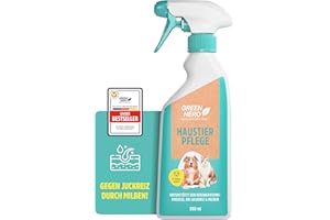 Green Hero Mittel gegen Juckreiz bei Milben 500 ml für Hunde & Katzen | Haustierpflege Spray unterstützt den Regenerationsprozess bei Grasmilben Milben Räude Reizungen Läusen Anti Juckreiz