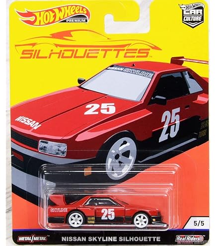 Voiture Collection Hot Wheels Nissan Skyline R32 Pandem 1/64 - Édition Premium Car Culture - Pneus Real Riders