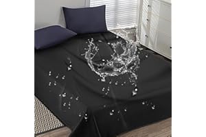 ENJIROR PVC Sheet Pad Waterproof Stain and Mess Oil-Proof Push Massage Spa Bed Sheet Thickened Protective Cover Bedspread Adult Couple for Upholstery Dressmaking Accessories (Black, 130 * 220cm)