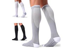 FITRELL 3 Pairs Compression Socks for Women and Men 20-30mmHg-Circulation Support Socks