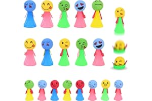 Ainiv 18 Pcs Jumping Elf Toy, Jouet Elfe Sautant Rebondissantes, Balles Rebondissantes, Poupée de Décompression De Dessin Animé, Articles de Fête Et Remplisseurs de Sacs Cadeaux (Couleur Aléatoire)