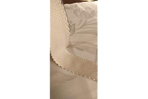 NASTRIFICIO ROSSI SAS nastro tela aida Punto Croce TULIPANO (53 mm, Greggio)