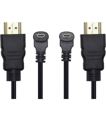 CY 90° Micro-HDMI 2.1 Kabel – Ultradünn, 8K 4K, 50 Cm, Typ A Auf Typ D, Für Kamera & HDTV