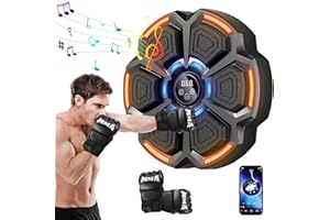 Eznaobo Musik Boxmaschine, 2024 Musik Stanzen Wand Boxmaschine Musikalische Boxmaschine mit Boxhandschuhen, 9 Geschwindigkeitsmodi und Zählmodus für Erwachsene und Kinder