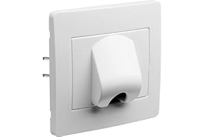 Interrupteur va et vient - Interrupteur encastrable - Interrupteur mural - Interrupteur prise mural - Gamme Diam2 - Sortie De Cable Blanc - 739210 Debflex