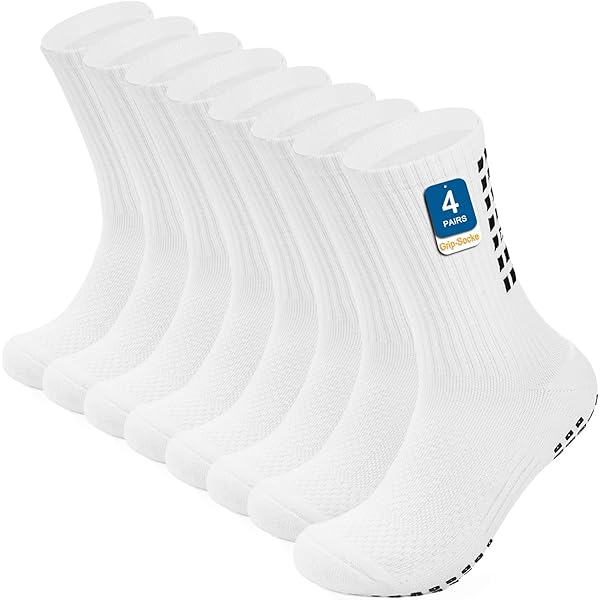 Calze Antiscivolo Per Calcio - 2 Paia, Uomo Taglie 37-45, Con Grip In Silicone, Traspiranti - Foto 10