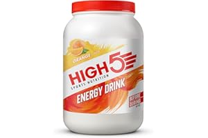 ‎HIGH5 HIGH5 Sport Energy Drink - Isotonisches Getränkepulver mit Electrolytes - Kohlenhydrate Pulver & Elektrolyt Pulver für Endurance und Hydration - Natürliche Aromen, Vegan (Orange, 2,2kg, 46 Portionen)