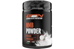 ‎GEN GERMAN ELITE NUTRITION HMB - 500 g Pulver - Hohe Reinheit - Beta-Hydroxybetamethylbutyrat Aminosäure - Laborgeprüft - Vegan