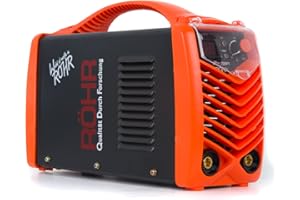 Röhr MMA 200FI ARC Welder Inverter Gasless 200 Amp DC Anti-Stick Welding Machine Hot Start IGBT 240V AC – Welding Mask & Variety of Accessories Included