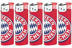 5er Lot Briquet Logo FC Bayern München FCB