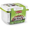 Rubbermaid FreshWorks Produce Saver, Medium and Large Produce Storage Containers, 3-Container Set, Clear
