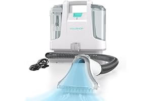 HAUSHOF StainZapper - Lavatappeti Portatile, Lava Divano ad Acqua, Lava Tappezzeria 400W, Ideale per Pulisci Scale, divano, Sedili Auto, Moquette e Tappeti, lava divani e aspira acqua