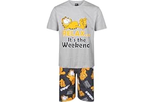 Ex UK Store Pigiama corto da uomo con personaggi dei cartoni animati, pigiama da notte per dormire, taglie da M a XXL