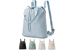 UPPACK Zaino Donna Borsa Zaino Donna 2 In 1 Borsa Tracolla Tote Bag Zaino Porta pc Zaino Università Donna Impermeabile Zaino Sportiva Coulisse Con Scomparto per Laptop Zaino Donna Lavoro