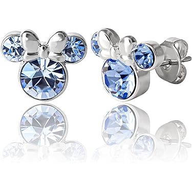 Orecchini In Argento 925 A Forma Di Topolino Con Zirconi - Cute E Brillanti - Regalo Per Donne E Ragazze - 4