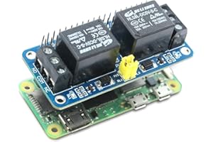SB COMPONENTS Zero Relay 2 Channel 5V Relay Shield for Raspberry Pi, Relay HAT Expansion Relay Board for Raspberry Pi 4B/3B+/3B/2B/B+/A+/Zero and Zero W | Power Relay Module for Raspberry Pi
