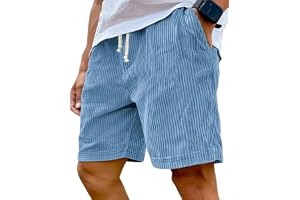 YWeiLiangSan Shorts i manchester för män - elastiskt bä , flera fickor för sommar/strand och avslappnad stil