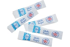 150 White Sugar Sticks – Granulated Individual Packets for Tea & Coffee | Letterbox Friendly | Packed by Espresso Yourself | Premium White Sachets