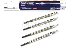 DYNAMIC PARTS QUALITY CAR SPARES 4X Heater Glow Plugs Compatible For Ford Fiesta Mk5 Mk6 Fusion 1.4 1.6 Tdci 32017064