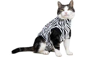 MPS Medical Pet Shirt Katze, Zebra Print, XXXXS