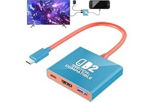 Switch 2 Dock für Nintendo Switch 2 (2025), Docking Station Unterstützung 4K, PD100W USB 3.0 Port, Tragbar HDMI Adapter Kompatibel mit Switch 2/ Switch 1/ OLED (Firmware-Upgrade Erforderlich)