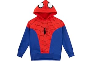 Marvel Felpa per Bambini| Felpa con Cappuccio Spiderman | Maglione per Ragazzi