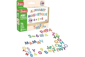 JEUJURA Calamite ABC e Numeri - Scatola da 76 Personaggi