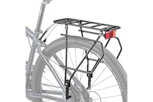 CXWXC Portaequipajes Trasero para Bicicleta con Cesta extraíble y Reflector para neumáticos de 26 a 29 Pulgadas, para Bicicleta de montaña,Bicicleta de Ciudad de hasta 27 kg