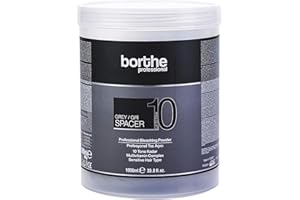 BORTHE Professional SPACER Rapid Blonde Dust Free Powder Bleach 1000g - GREY 10+ Levels