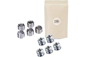 X10 Adapter D Gewinde 1/4 Zoll 3/8 Zoll Konverter 1/4 weiblich 3/8 männlich Schraube für Stativ Kamera – Adaptout französische Marke