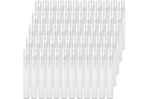 SENENQU Set di 60 Mini Flaconi Spray 10ml Atomizzatore Profumo Campioncini Profumi, Boccette Profumi Vuoti Viaggio Trasparenti Profumo Flacone di Nebulizzatore per Profumo, Liquido
