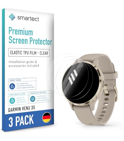4 Pellicole In Vetro Temperato 9H Per Garmin Venu Sq 2 - Anti-Impronta E HD