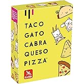 Ludilo - Taco Gato Cabra Queso Pizza | Juegos De Mesa | Juegos De Mesa Ni&ntilde;os 8 A&ntilde;os O M&aacute;s | Juego De Cartas con 60 Cartas | R