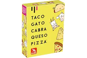 Ludilo - Taco Gato Cabra Queso Pizza | Juegos De Mesa | Juegos De Mesa Niños 8 Años O Más | Juego De Cartas con 60 Cartas | Regalo Niño 8 Años O Más De 3 A 8 Jugadores