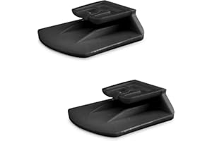 GENERICO Lot de Deux Clips Support Générique Compatible avec Telepass Slim et Compatible avec MooneyGo. Disponible en 6 Couleurs (Noir)