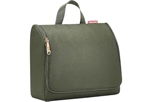 reisenthel toiletbag XL Forest Gold - praktischer Kulturbeutel mit Haken, wasserabweisendes Material