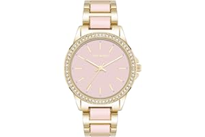 Steve Madden Women's Genuine Crystal Accented Bracelet Watch