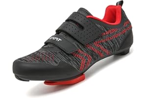 ULTIANT Cycling Shoes Mens Womens Indoor Road Bike Comfortable Breathable Mountain Bike Riding Shoes Compatible with Peloton Look SPD SL Delta Cleats