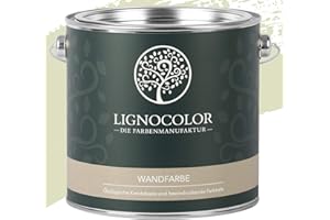 Lignocolor Wandfarbe Innenfarbe Deckenfarbe Kreidefarbe edelmatt 2,5 L (Green Tea)