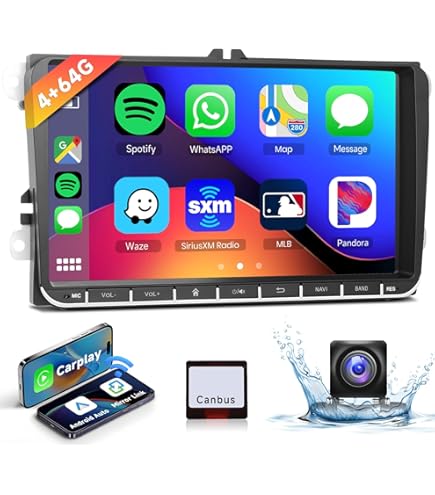 Android Autoradio Gps Pour Vw Touran 2003-2010, 10" Écran Tactile Wifi Bluetooth Fm Rds Radio