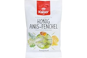 FOXCUP Kaiser Miód anyżowy - koper włoski cukierki na kaszel wypełnione płynem 90 g