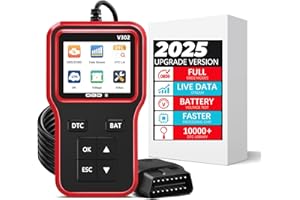 YUEJIDZ Obd2 Scanner with Battery Tester, Enhanced Fixd Car Diagnostic Tool Code Reader for Cars and Trucks Check Engine Light Reader Clears Vehicle Error Codes for All OBD II Since 1996